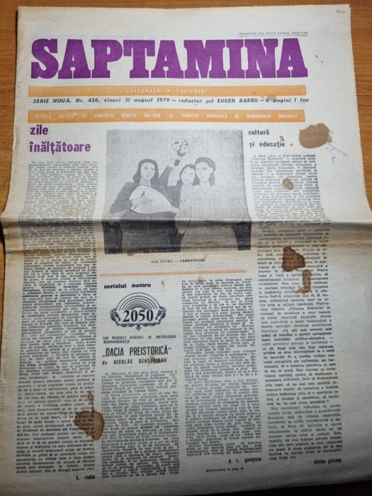 saptamana 31 august 1979