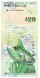 Bermuda 20 Dolari 2009, P-60a, Seria 151981, Bancnota Straina