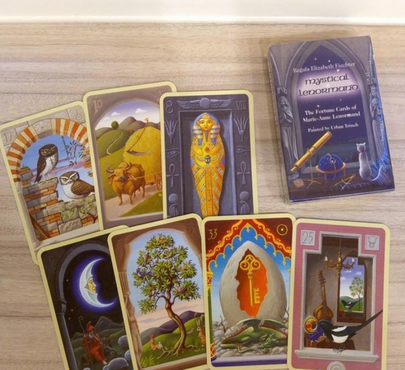 Carti tarot Mystical Lenormand + cartea in limba romana+cadou un set de  rune, Chrysler | Okazii.ro
