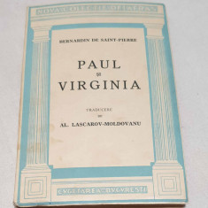 Carte NUMEROTATA veche de colectie anii 1940 - PAUL SI VIRGINIA - Bernardin