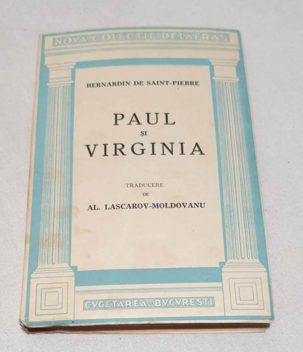 Carte NUMEROTATA veche de colectie anii 1940 - PAUL SI VIRGINIA - Bernardin