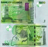 Bancnota Uganda 5000 Shillings 2019 UNC, Africa, Bancnote Straine