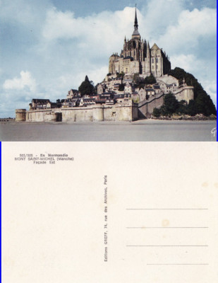 Ilustrata Franta- Mont Saint Michel foto