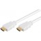 Cablu HDMI 1m v1.4 alb Ethernet 3D Goobay