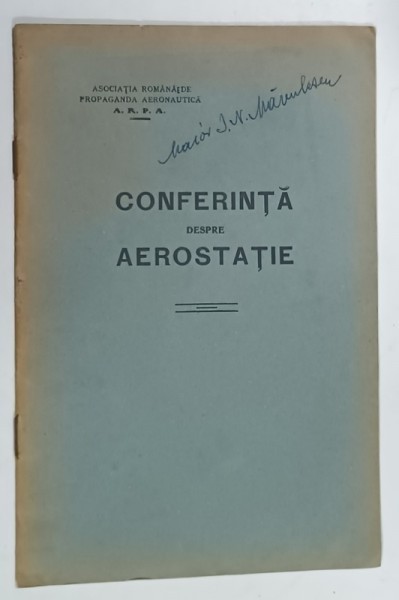 CONFERINTA DESPRE AEROSTATIE