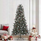 VidaXL Brad de Crăciun artificial Verde 129.5 x 129.5 x 240 cm 3395909