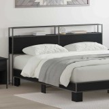 VidaXL Tăblie de depozitare Stejar negru 200 cm Lemn compozit