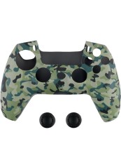 Husa Din Silicon Pentru Controller Si Protectie Pentru Butoane Spartan Gear Verde Camo PS5
