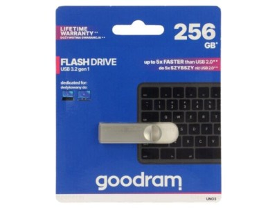 Pendrive GOODRAM USB 3.2 256GB Argintie - R: 60MB/s, W: 20MB/s foto