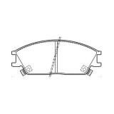 Placute frana Hyundai Accent 1, Accent 2, Accent Limuzina, Getz, Lantra 1, Lantra 2, Pony, S Coupe SRLine parte montare : Punte fata