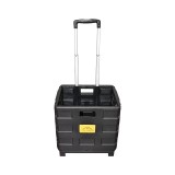 Troler compact din plastic pentru cumparaturi