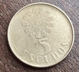 C50 - Moneda foarte veche - Portugalia - 5 escudos - 1987
