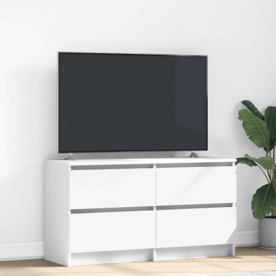 vidaXL Dulap TV alb 100x35x54 cm lemn prelucrat foto