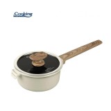 Caserola aluminiu cu capac 18x9 cm, Wild Stone, Cooking by Heinner