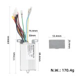 Kit Controller MO-KD Kit: 36V 17A cu Far, Stop, Accelerație pentru Trotinetă Electrică &ndash; Set Complet MO-KD Kit: 36V 17A, Blade
