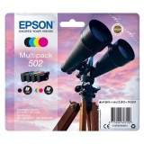 Epson original ink C13T02V64010, 502, T02V640, CMYK, 550str., 3x3.3/4.6ml
