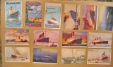 A980-Cunard Line-Vapoare vechi linia maritima Germania-America PRET/BUC.Printed in England. Marimi: 14/9 cm, majoritatea stare foarte buna.