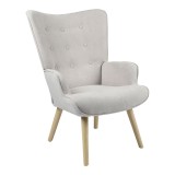 Cumpara ieftin Fotoliu Fluffy Pako World Gri deschis 75x69x96 cm