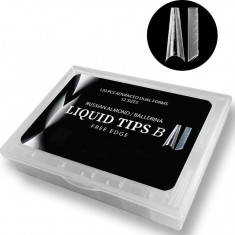 Tipsuri Unghii Reutilizabile Smart Forms Liquid Tips Set 120 Buc, 12 Marimi, Tip Migdala Ruseasca/Balerina