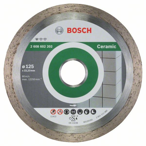 Bosch Disc diamantat Standard for Ceramic 125x22,23x1.6x7mm ProAdvanced PowerfulTools