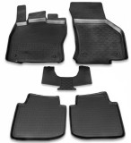 Covorase Cauciuc Premium Stil Tavita Skoda Superb 3 2015-2023, Negru Carbon, Fara Miros, Acoperire Integrala