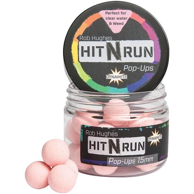 Pop Up Dynamite Baits Hit N&#039; Run Pastel Pink, 15mm