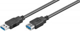 Cablu prelungitor USB 3.0 3m A tata la A mama triplu ecranat Goobay