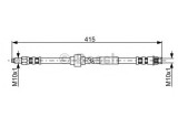 Conducta / cablu frana RENAULT TRAFIC II bus (JL) (2001 - 2014) BOSCH 1 987 481 165