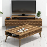 Cumpara ieftin Set Comoda TV si Masuta de Cafea Living City Walnut