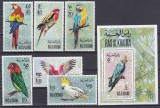 DB1 Fauna Pasari Ras al Khaima Papagali 6 v. + SS MNH, Nestampilat