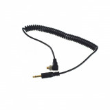 Cablu sincron spiralat PC Sync tata - jack 3.5mm tata 30-100cm, Generic