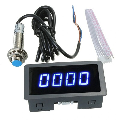 Tahometru turometru indicator turatie tractor combina strung cu senzor 12v 24v foto