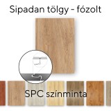 Mostră Pardoseală Laminată SPC Leziter Sipadan Oak Stejar, Vinil, 30x18cm, Maro/Bej, Rezistentă Apă, Uzură Intensivă