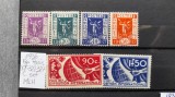 1936-Franta-YT322-327-Exp.Paris-c.set-MLH-YT=100 E, Stampilat