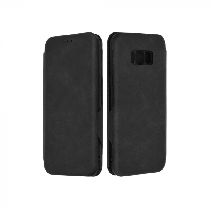 Husa pentru Samsung Galaxy S8 Plus Techsuit Safe Wallet Plus, Negru