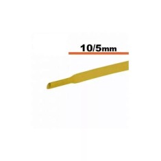 Tub termocontractibil galben 10mm/ 5mm 0.5m