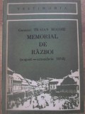 MEMORIAL DE RAZBOI (AUGUST-OCTOMBRIE 1916)-GENERAL TRAIAN MOSOIU-224109