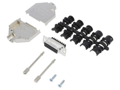 Conector D-Sub 15 PIN mamă drept foto