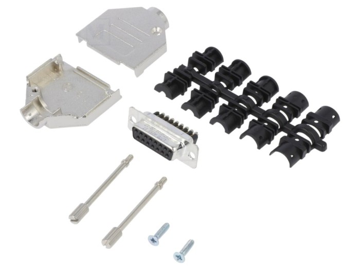 Conector D-Sub 15 PIN mamă drept