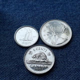 #111 - 5, 10, 25 Cents 2007 Canada / Lot 3 monede, America de Nord