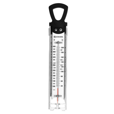 Termometru pentru lichide Zokura, 5.3 x 2.3 x 30 cm, 200 grade C, clema fixare foto