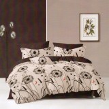 Lenjerie pat dublu,bumbac finet,6 piese,cearceaf normal 220x240cm, cearceaf pilota 200x220cm, 2 fete de perna 50x70, 2 fete de perna 70x70-M272