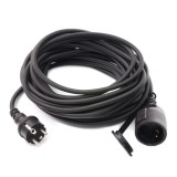 Lohuis Prelungitor cu fisa si cupla 10 m, 3 x 1.5 mmp, negru