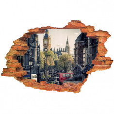 Sticker &amp;quot;Wall Crack&amp;quot; Londra 13 - 120 x 80 cm foto