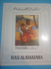 RAS AL KHAIMA, PICTURA GAUGUIN - COLI?A MNH IMPERF. foto