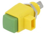 Clemă laborator galben-verde 300VDC 16A nichel