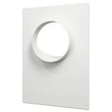 Masca perete metalica cu flansa &Oslash;155, exterior 196х236, Aluminiu