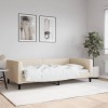 VidaXL Cadru de pat, crem, 100 x 200 cm, material textil