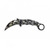 Briceag de vanatoare IdeallStore&reg;, karambit, Skull-Trooper, 20 cm