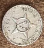 C50 - Moneda foarte veche - Cuba - 5 centavos - 1971, America Centrala si de Sud